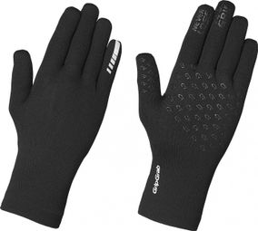 Guantes GripGrab térmicos de punto impermeables largos negros