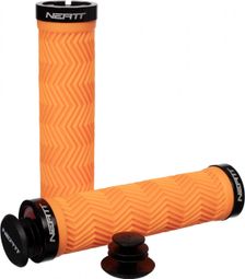 Paire de Grips Neatt Lock On Wave Orange Néon