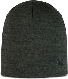 Unisex Buff Midweight Merino Beanie Dark Grey