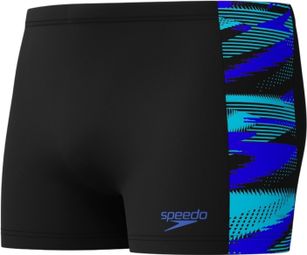 Speedo Men's Eco+ H-Boom Panel Aqsh Swimsuit Black and Blue