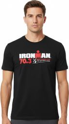 Ironman Korte Mouw T-Shirt 70.3 Westfriesland Zwart Heren