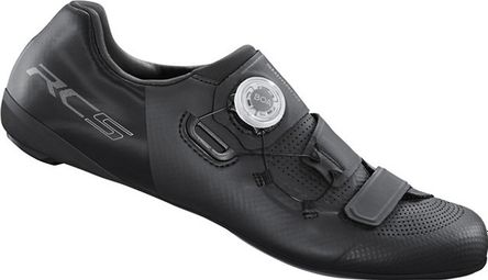 Pair of Shimano RC502 Wide Road Shoes Black