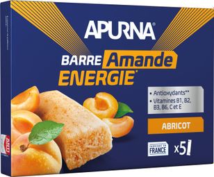 Pack Barres énergétiques Apurna Amande Energie Abricot - 5x25g