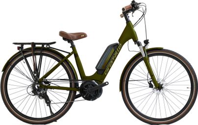 Granville E-Urban 30 Bicicleta eléctrica urbana unisex Shimano Tourney/Altus 7S 400 Wh 26'' Verde Ejército Mate 2023