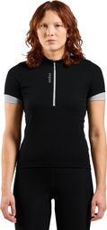 Maillot de manga corta para mujer Odlo Essentials 1/2 Zip Negro