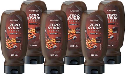 Yummy Zero Syrup (6x320ml) - Superset Nutrition - Chocolat - Sirops Zéro Calories