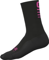 Unisex Alé Strada 2.0 Socken Schwarz/Pink Fluo