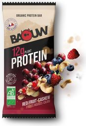 Baouw Barre Protéinée BIO Fruits Rouges Cajou 50g