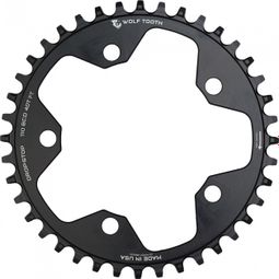 Wolf Tooth 110 BCD Gravel / CX / Road Kettenblatt Drop-Stop B Schwarz