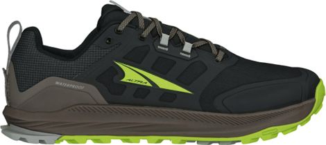 Altra Lone Peak 9 WP Low Black/Green Men's Trail Shoes