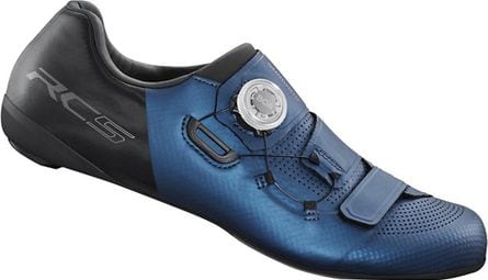 Pair of Shimano RC502 Road Shoes Blue