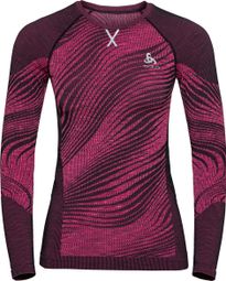 Damestop Blackcomb Eco Roze Odlo Lange Mouw Trui