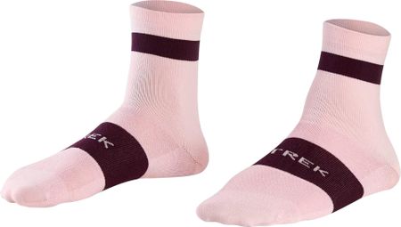 Chaussettes Trek Race Quarter Rose