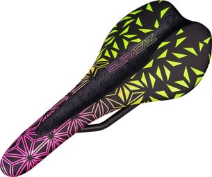 Selle Supacaz Scorch Carbon Neon Pink Yellow Fade