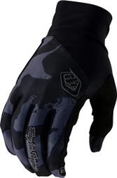 Lange Handschuhe Troy Lee Designs Flowline Camo/Schwarz