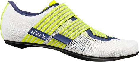 Fizik Vento Powerstrap Aeroweave Movistar Team Road Shoes - White/Yellow