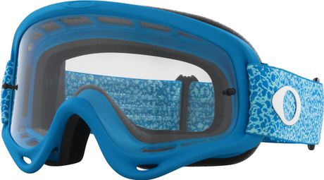 Oakley O-Frame MX Blue Crackle Goggle / Clear Lenses / Ref: OO7029-84