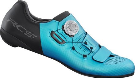 Paar Shimano RC502 Dames Wegschoenen Turquoise Blauw