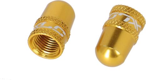 Paar XLC PU-X16 Schrader Valve Plugs Gold