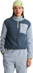 Fleecejacke The North Face Yumiori 1/4 Zip Grau/Blau Damen