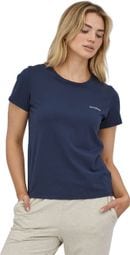 Camiseta de mujer Patagonia P-6 Mission Organic Azul