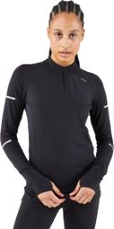 Maglia a maniche lunghe Kiprun Warm Light Donna Nero