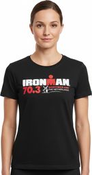 Ironman Korte Mouw T-Shirt 70.3 Westfriesland Dames Zwart