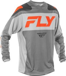 Fly Racing F-16 Grey/Orange long sleeve jersey