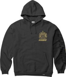 Sudadera con capucha negra Doomed Crest