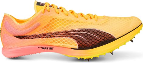 Zapatillas de atletismo Puma EvoSPEED Distance Nitro Elite 2 + Amarillo / Rosa 42.1/2
