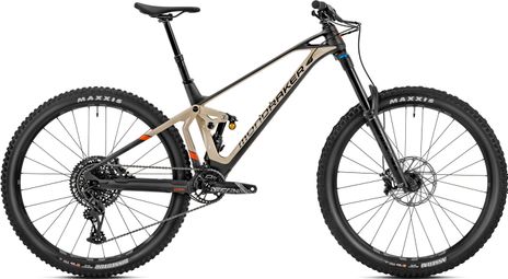 Mondraker superfoxy carbon r volledig geveerde mountainbike sram gx eagle 12v 29'' beige/grijs 2023