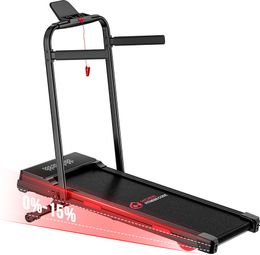 Tapis de course pliable Alltricks 2-en-1 avec moteur brushless 3 0 CV  inclinaison manuelle 15 niveaux  Bluetooth
