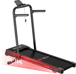 Tapis de course pliable Alltricks 2-en-1 avec moteur brushless 3 0 CV  inclinaison manuelle 15 niveaux  Bluetooth