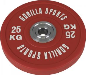 Disques Bumpers en caoutchouc renforcé Pros de 5 kg à 25 kg - Poids : 25 KG