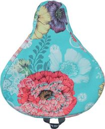 Bloom Field Saddle Cover Blue