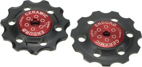 Enduro Bearings jockey wheel 11 teeth for Sram 11-speed derailleur Red