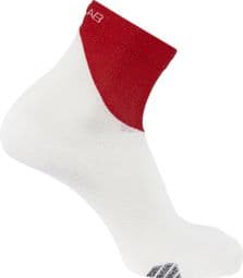 Unisex Socken Salomon S/LAB Phantasm Ankle Weiß Rot