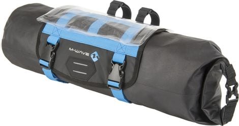 M Wave Rough Ride Front Handlebar Bag 10L Black / Blue