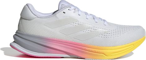 Chaussures Running adidas Supernova Rise Blanc/Rose/Orange Homme