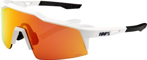 Lunettes 100% Speedcraft SL Blanc - Verres HiPer Miroir Rouge