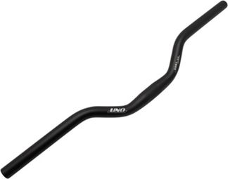 CINTRE VTT DEMI RELEVE ALU NOIR MAT 25 4mm L610mm HAUTEUR 50mm