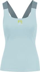 Camiseta de tirantes Karpos Cengia para mujer Azul claro