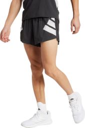 Short splité adidas Adizero Road to Records 3in Noir Homme