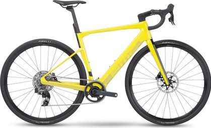 BMC Roadmachine 01 AMP X Twee Elektrische Racefiets Sram Rival XPLR eTap AXS 12S 360 Wh 700 mm Lime Yellow 2023