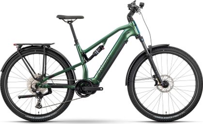 Raymon CrossRay Pro Volledig geveerde elektrische trekkingfiets Shimano Deore 12S 800Wh 29'' Groen