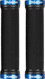 REVERSE Paire de Grips Lock On Noir Bleu