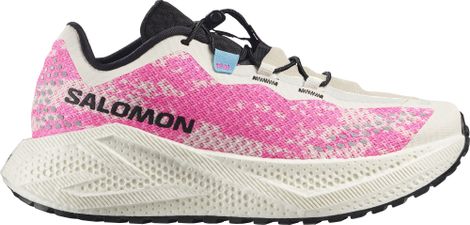 Salomon Aero Glide 4 GRVL Running Shoes, White/Pink, Women's