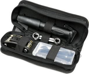 Kit de réparation de vélo Deluxe - 16 outils - Avec sac