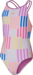 Meisjesbadpak Speedo Eco Print Twinstrap Roze / Multicolour