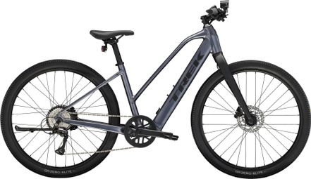 Vélo de Fitness Électrique Trek Dual Sport+ 2 Stagger LT Shimano Acera 8V 250 Wh 27.5'' Gris 2025